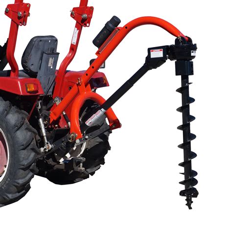 compact tractor digger attachment|post hole digger for tractor.